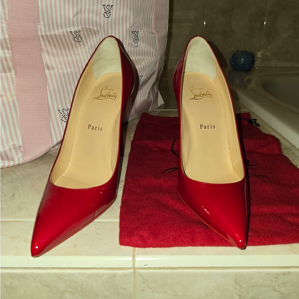 Christian Louboutin Glossy Red Heels